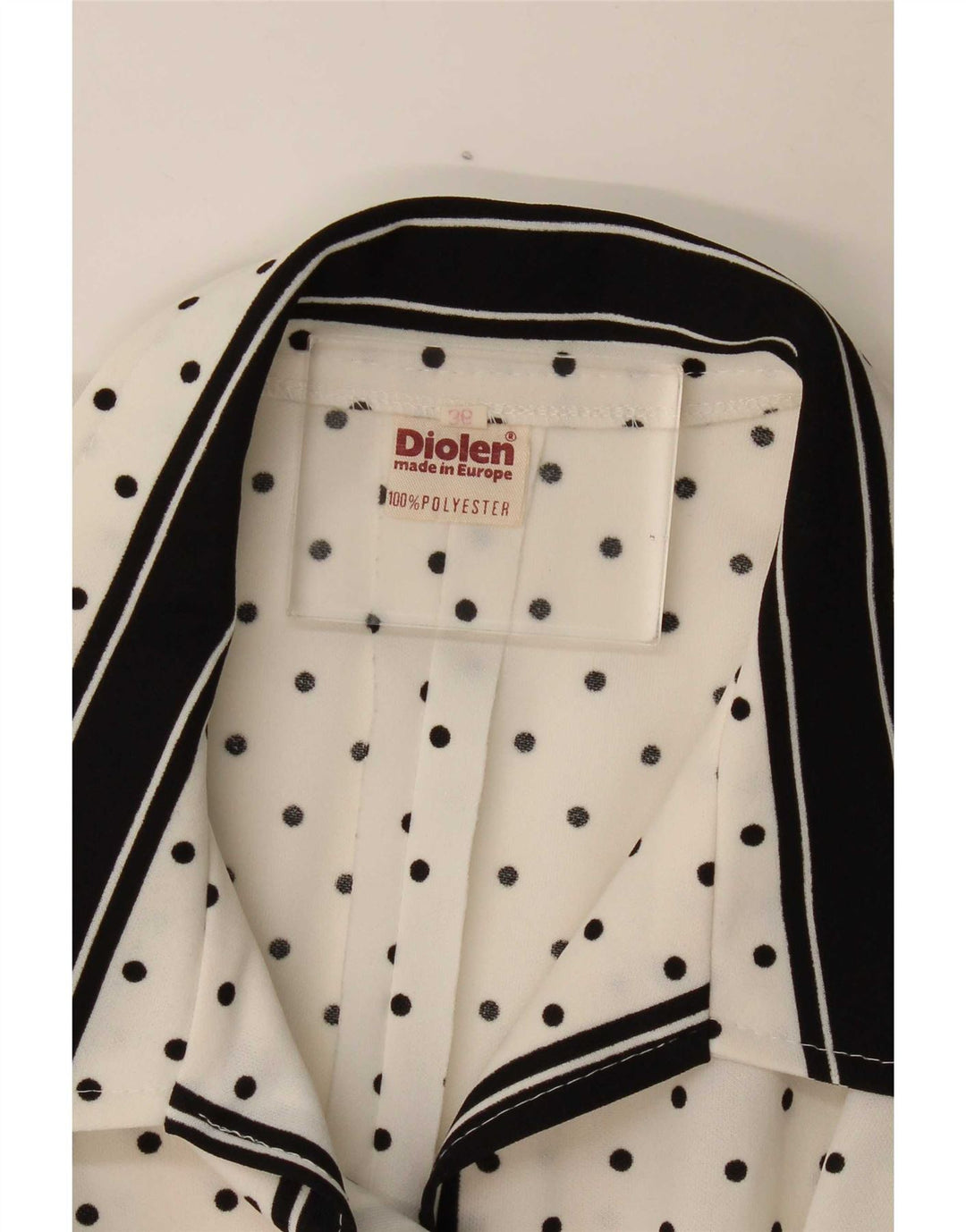 Diolen Womens Maxi Dress UK 12 Medium White Polka Dot Polyester