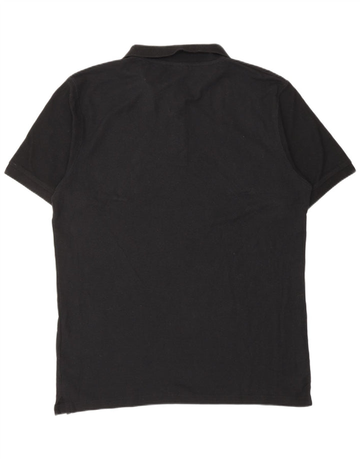 STARTER Mens Polo Shirt XL Black Cotton