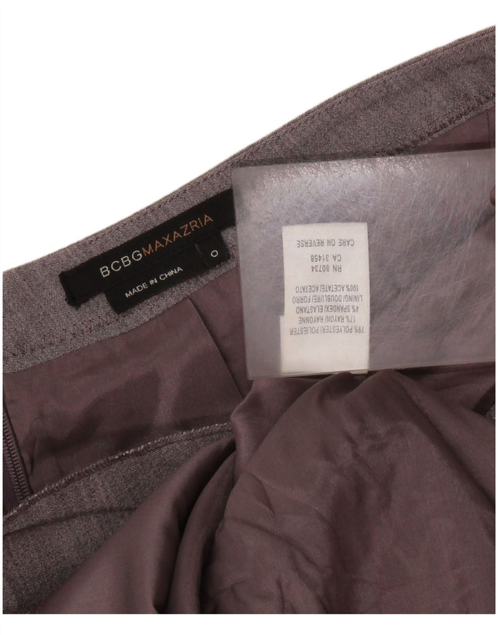BCBGMAXAZRIA Womens Trumpet Skirt US 0 XS W28  Grey Polyester