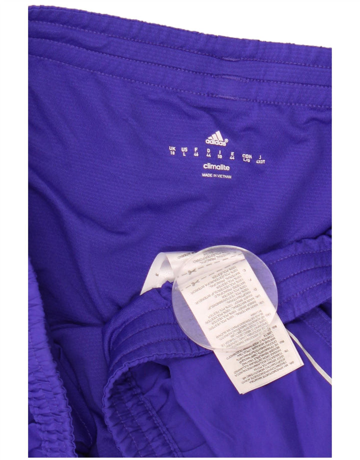 ADIDAS Womens Climalite Sport Shorts UK 18 XL Purple Polyester