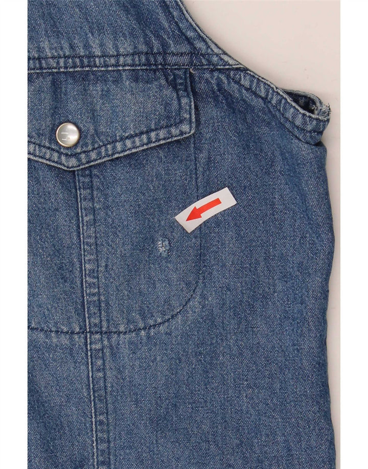 Brandon & C Womens Sleeveless Denim Shirt UK 14 Medium Blue