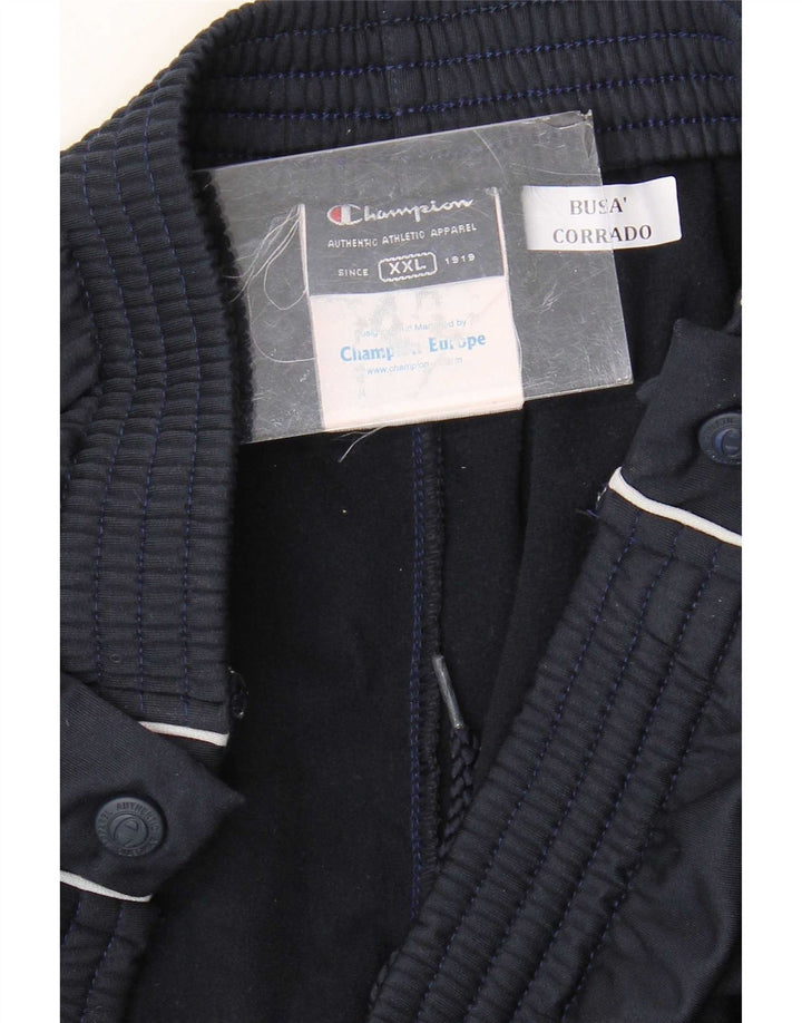 Champion Mens Tracksuit Trousers 2XL  Navy Blue Polyester