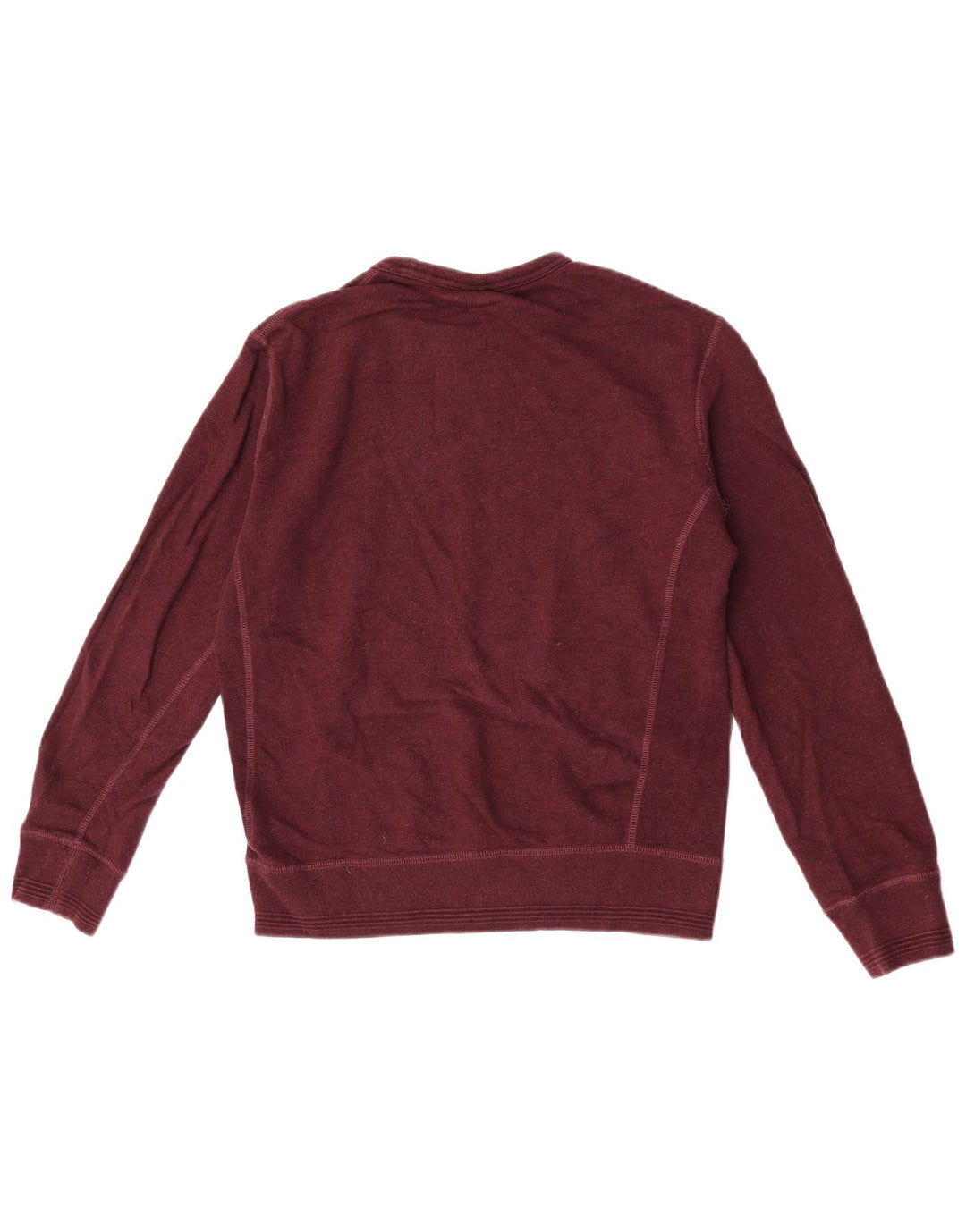Marks & Spencer Mens Sweatshirt Jumper Small Burgundy Cotton