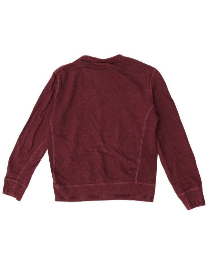 Marks & Spencer Mens Sweatshirt Jumper Small Burgundy Cotton