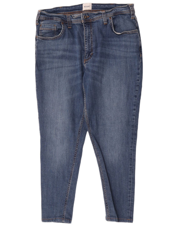 Mustang Mens Skinny Jeans W38 L27 Blue Cotton