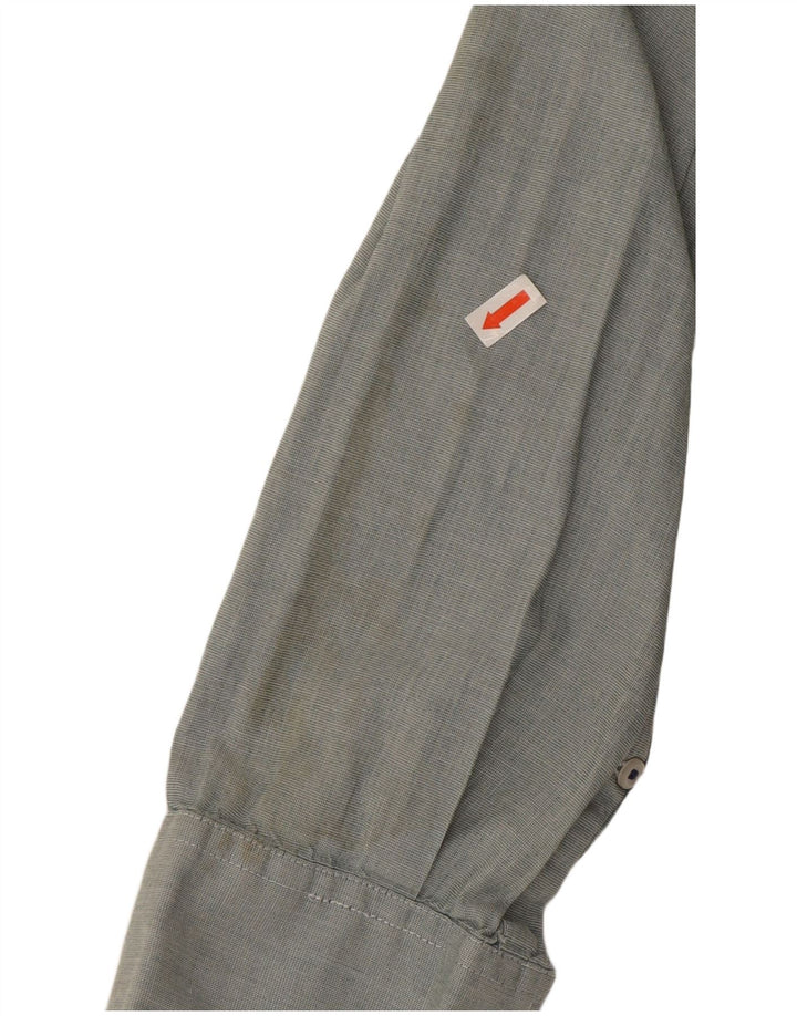 BONOBOS Mens Tailored Fit Shirt Large Grey Cotton