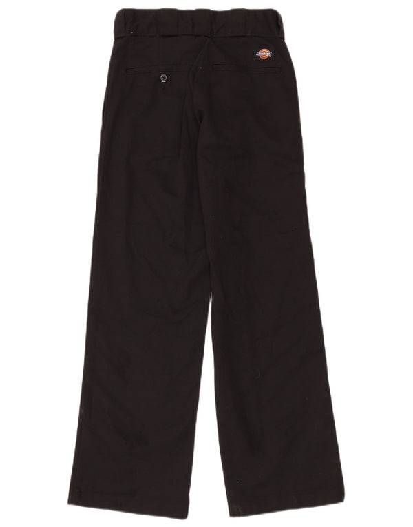 DICKIES Womens 874 Original Fit Straight Chino Trousers W24 L28 Black