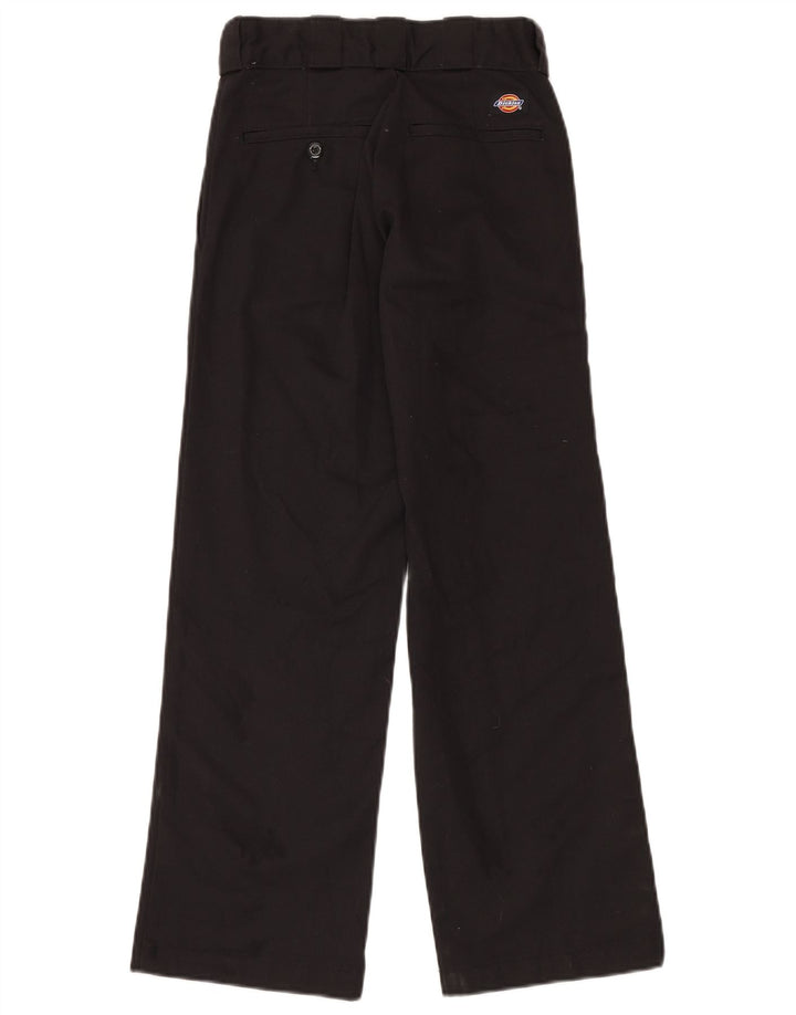 DICKIES Womens 874 Original Fit Straight Chino Trousers W24 L28 Black