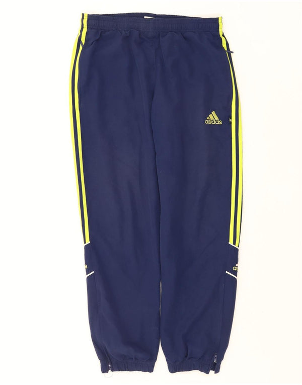 Adidas Mens Tracksuit Trousers Medium Navy Blue Polyester