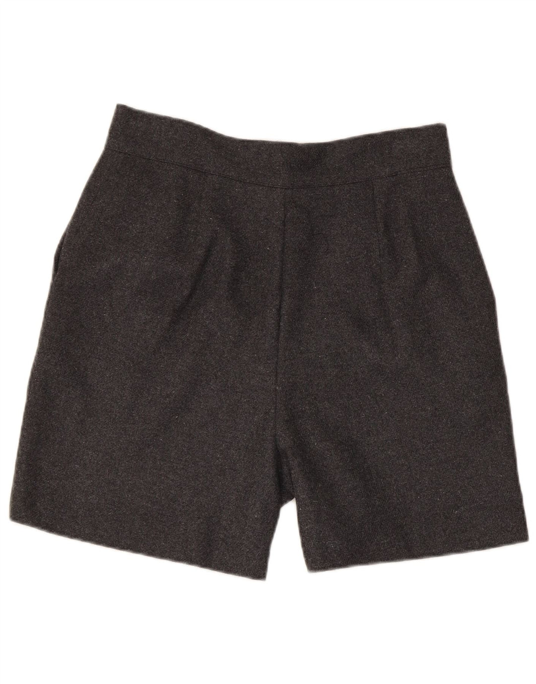 Vintage Womens Casual Shorts Large W30 Grey Polyester