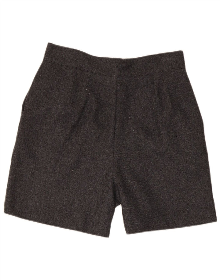 Vintage Womens Casual Shorts Large W30 Grey Polyester