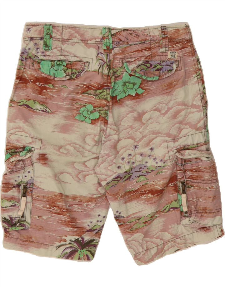 VINTAGE Mens Cargo Shorts W31 Medium Multicoloured Hawaiian Vintage Vintage and Second-Hand Vintage from Messina Hembry 