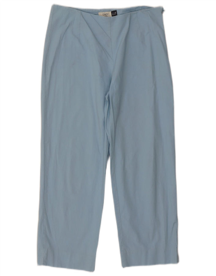 Gap Womens Capri Trousers US 8 Medium W27 L23 Blue Cotton