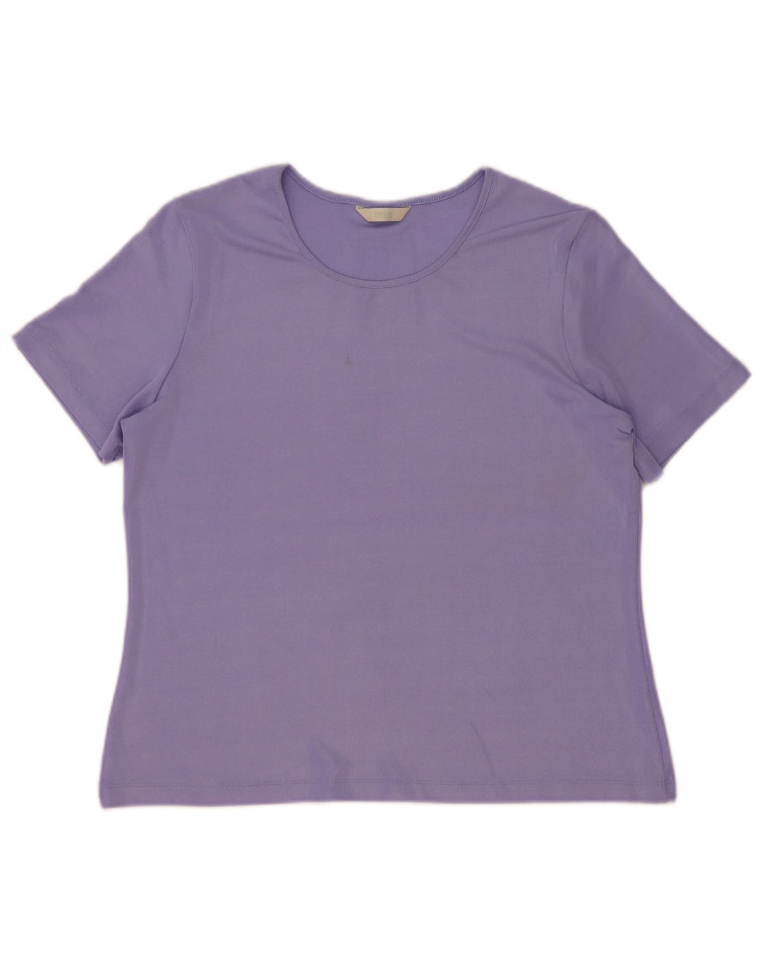 Marks & Spencer Womens T-Shirt Top UK 16 Large  Purple Polyester