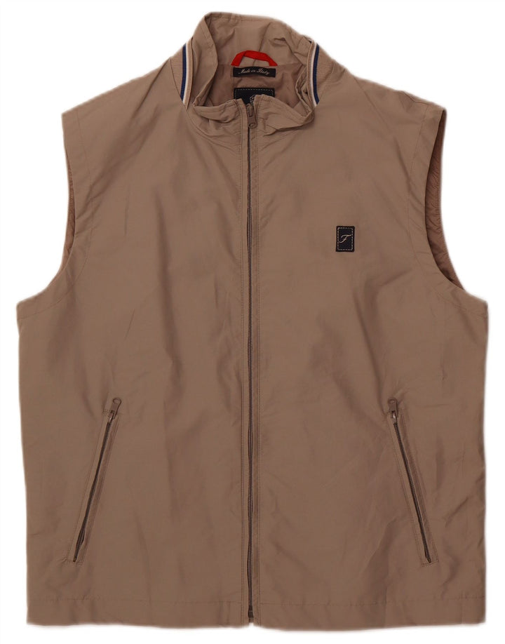 Fay Womens Gilet UK 18 XL Brown