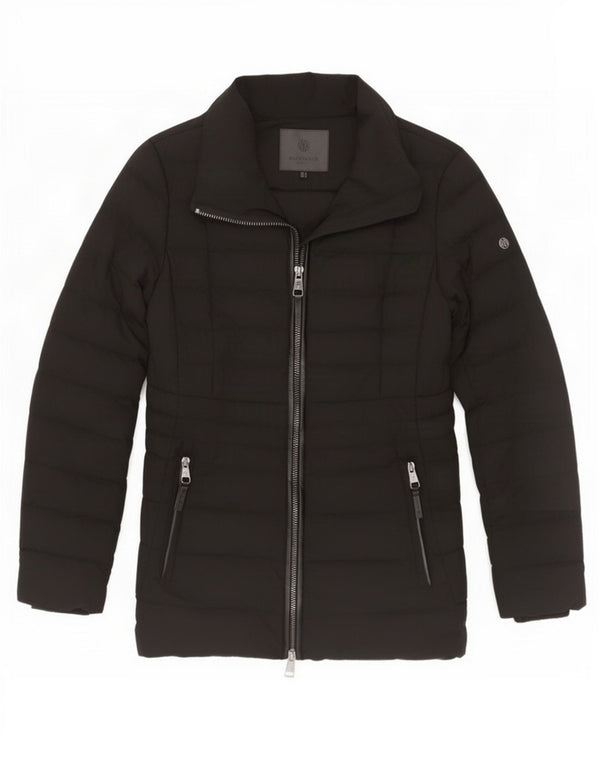 Massimo Dutti Womens Padded Jacket UK 10 Small Black Polyester