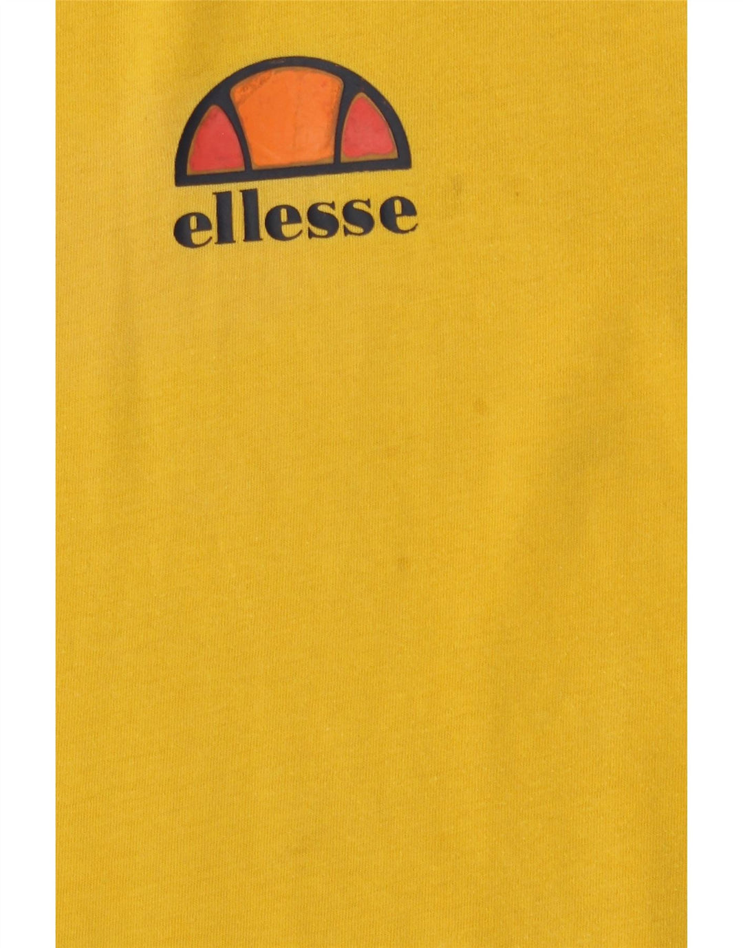 Ellesse Mens T-Shirt Top Medium Yellow Cotton