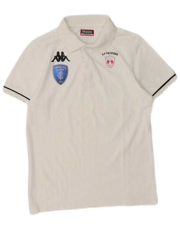 Kappa Mens Graphic Polo Shirt Small White