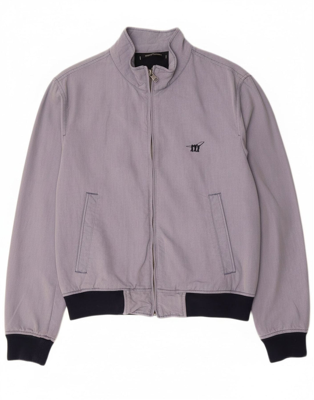 Henry Cottons Mens Bomber Jacket IT 50 Large Purple Cotton