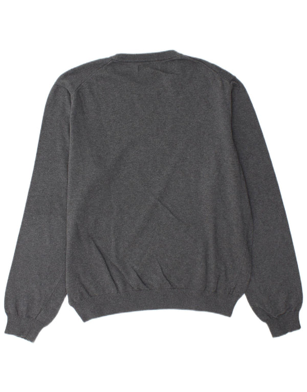 REPLAY Mens Crew Neck Jumper Sweater Large Grey Cotton
