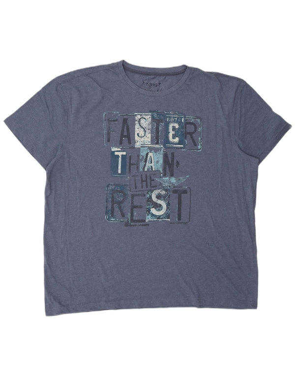 ARIZONA Mens Graphic T-Shirt Top 3XL Navy Blue Cotton