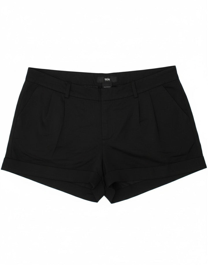 MOSSIMO Womens Hot Pants US 10 Large W36  Black Polyester
