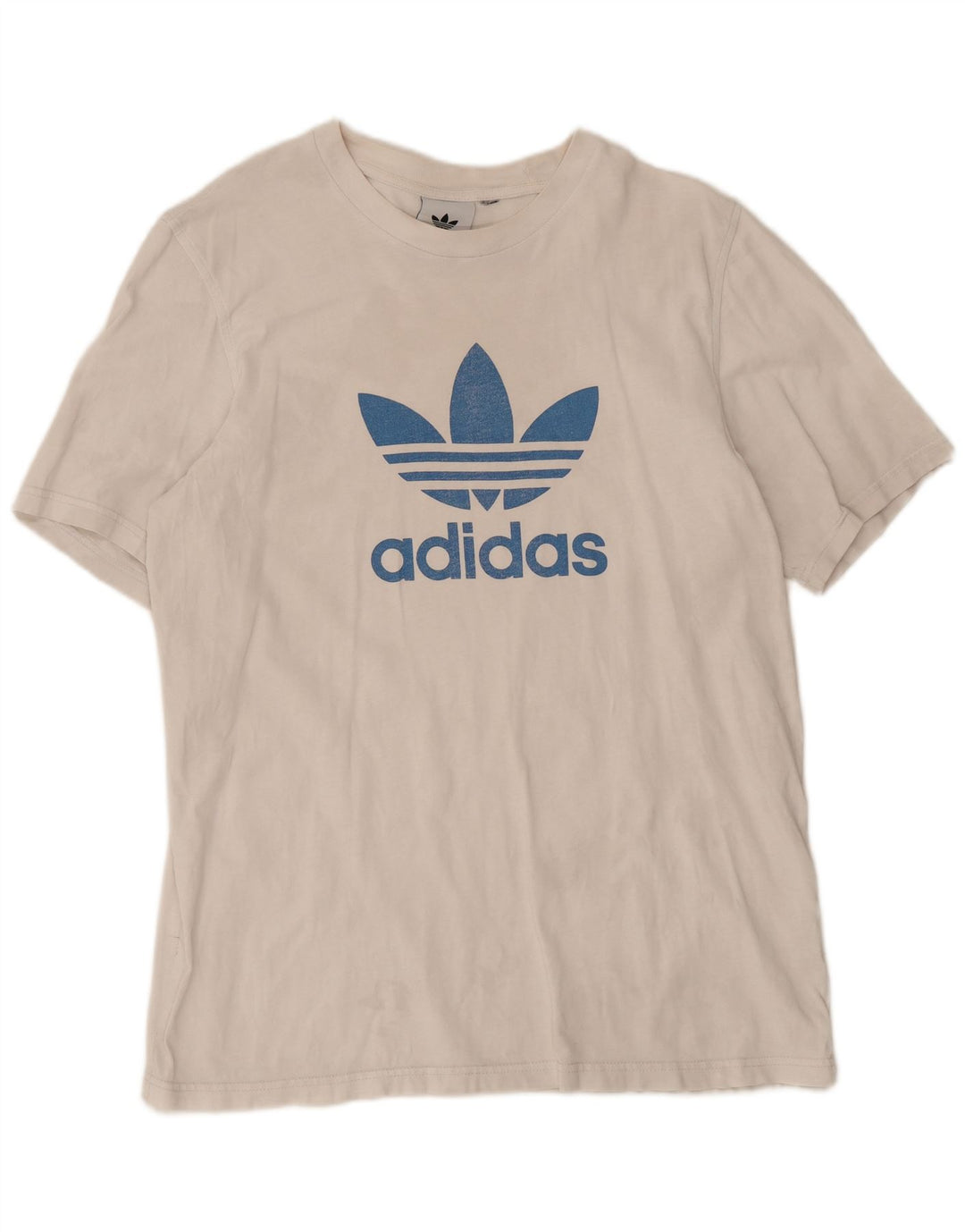 Adidas Mens Graphic T-Shirt Top Medium White