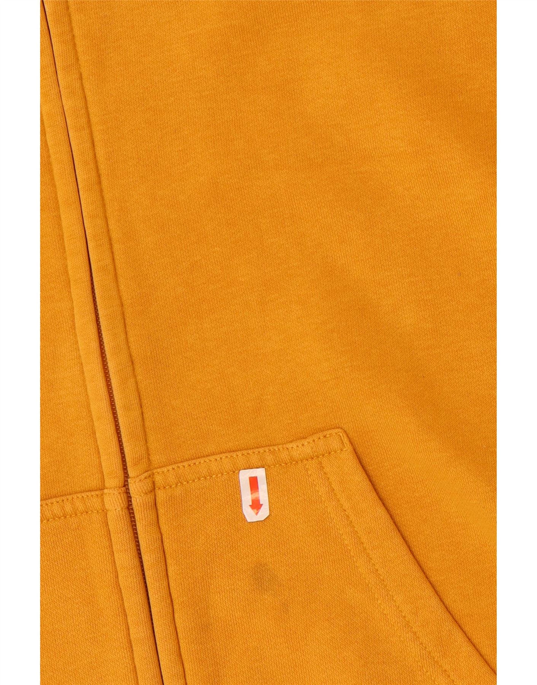 Champion Mens Graphic Zip Hoodie Sweater Small Yellow Cotton