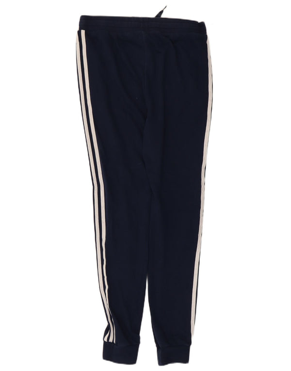 Adidas Boys Tracksuit Trousers Joggers 15-16 Years  Navy Blue Cotton