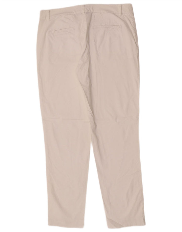 Stefanel Womens Slim Chino Trousers EU 40 Medium W42 L29 White