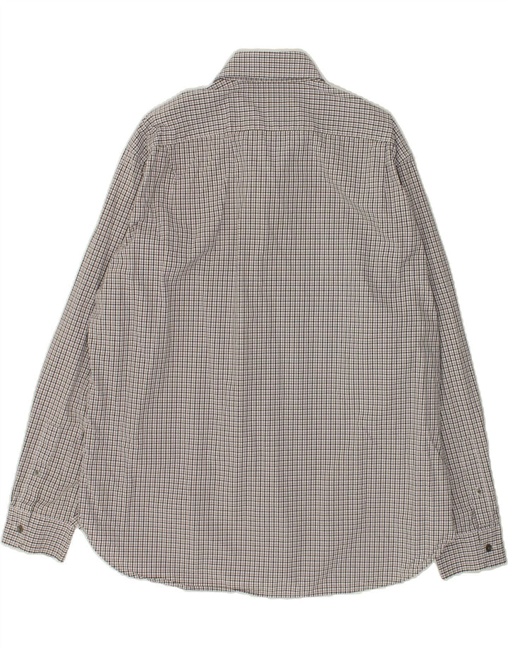 MICHAEL KORS Mens Shirt XL Grey Check Cotton | Vintage Michael Kors | Thrift | Second-Hand Michael Kors | Used Clothing | Messina Hembry 