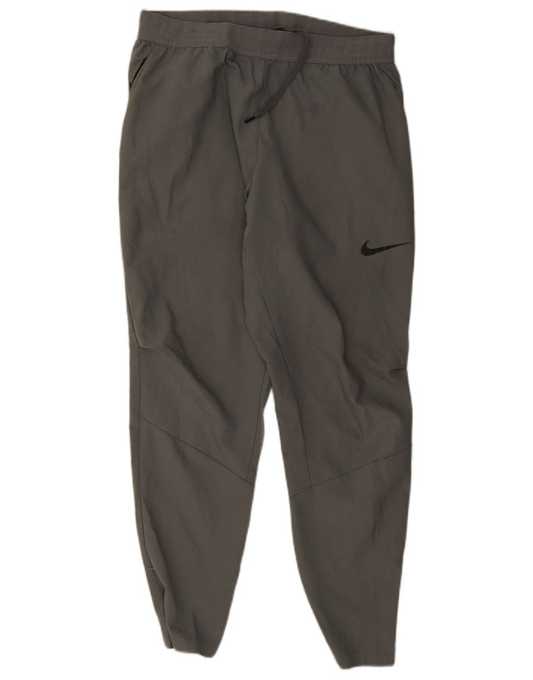 Nike Mens Dri Fit Tracksuit Trousers Medium Grey Polyester