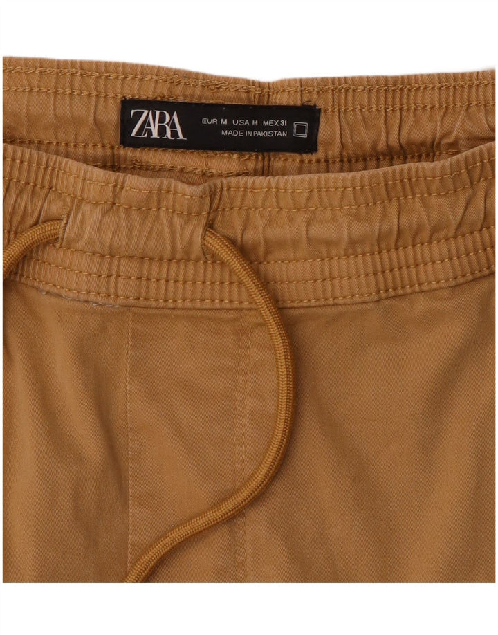 Zara Mens Joggers Casual Trousers Medium W32 L28 Beige