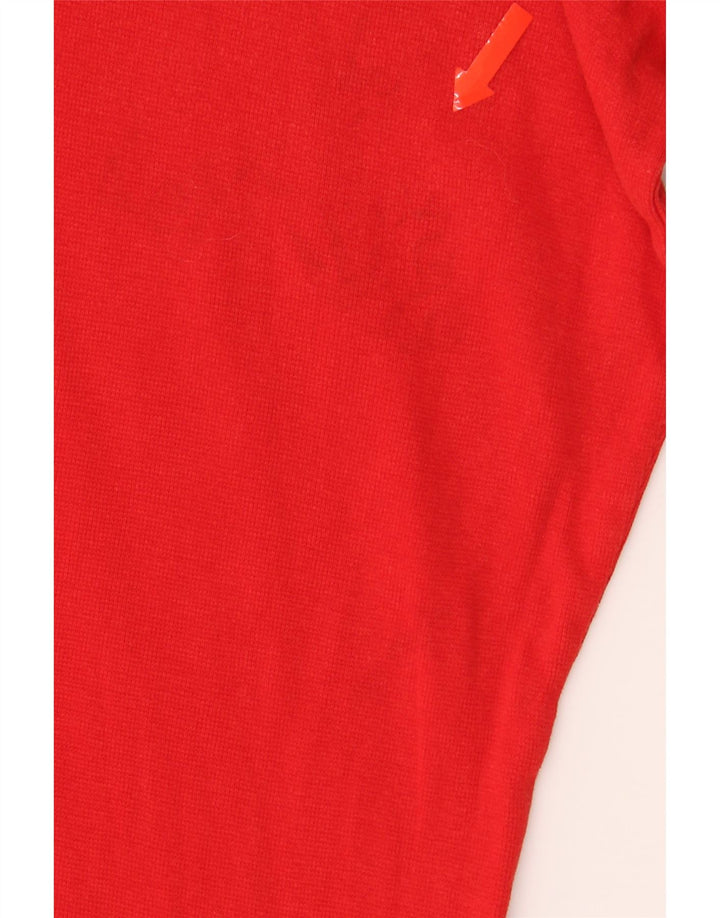 MOSSIMO Womens Oversized Top 3/4 Sleeve UK 20 2XL Red Cotton Vintage Mossimo and Second-Hand Mossimo from Messina Hembry 