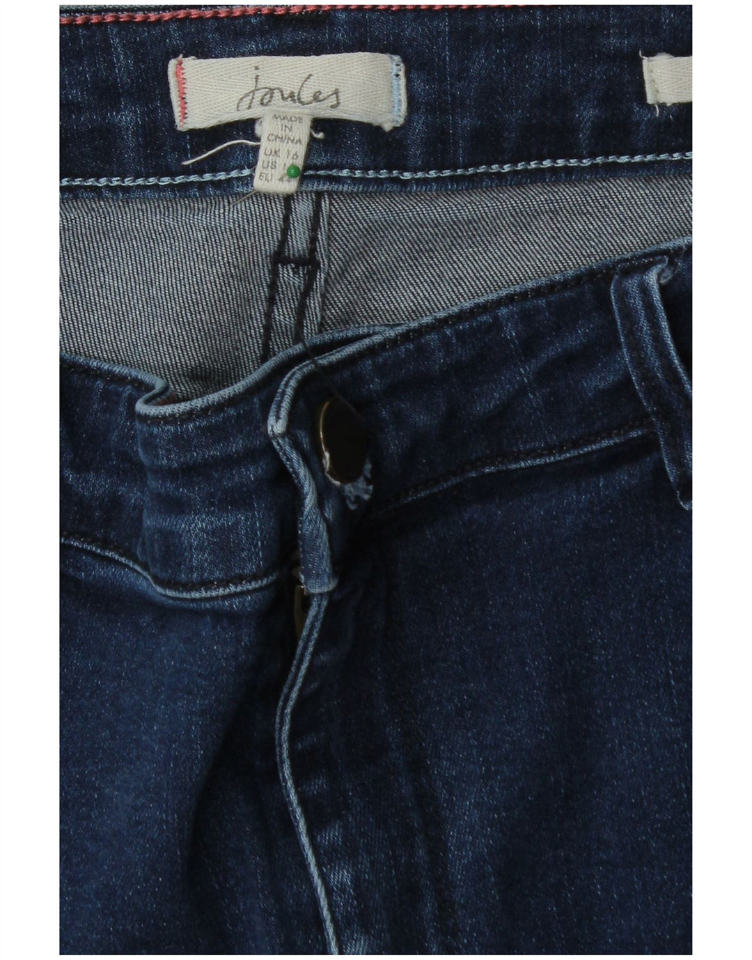 JOULES Womens Skinny Jeans UK 16 Large W32 L29 Blue Cotton