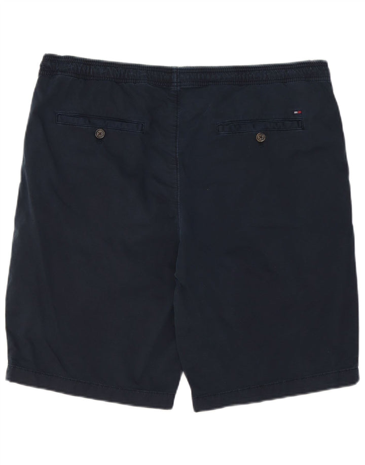 TOMMY HILFIGER Mens Chino Shorts W36 Large  Navy Blue Cotton