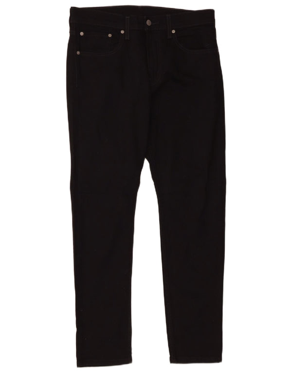Levi's Mens 512 Slim Tapered Jeans W32 L30 Black Cotton