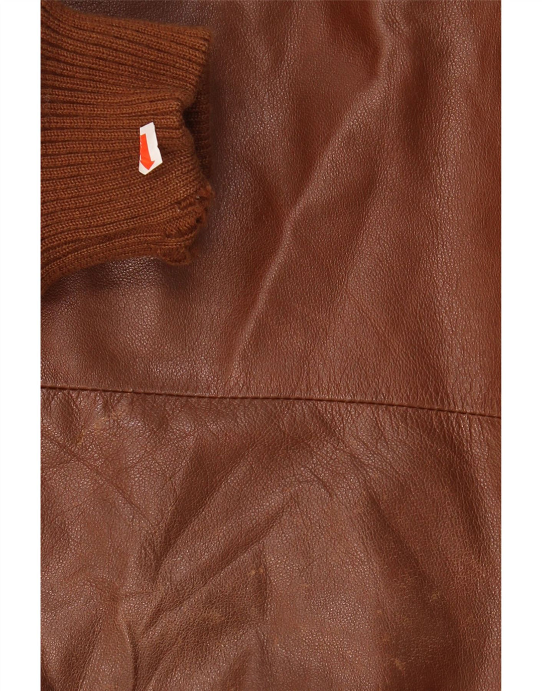 VINTAGE Mens Leather Jacket UK 38 Medium Brown Leather Vintage Vintage and Second-Hand Vintage from Messina Hembry 