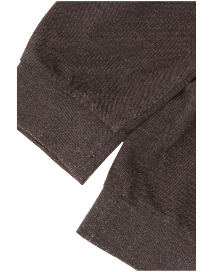 Fila Mens Long Sleeve Polo Shirt 2XL Grey Cotton