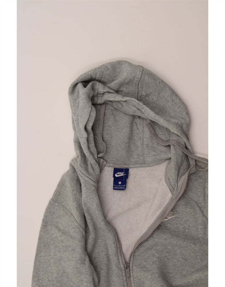 NIKE Mens Zip Hoodie Sweater Small Grey Cotton Vintage Nike and Second-Hand Nike from Messina Hembry 