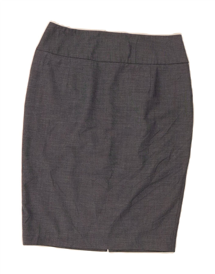 MOSSIMO Womens Stretch Pencil Skirt US 6 Medium W28 Grey Polyester Vintage Mossimo and Second-Hand Mossimo from Messina Hembry 