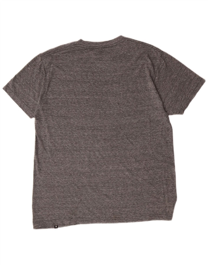 Hurley Mens Regular Fit Graphic T-Shirt Top Medium Grey