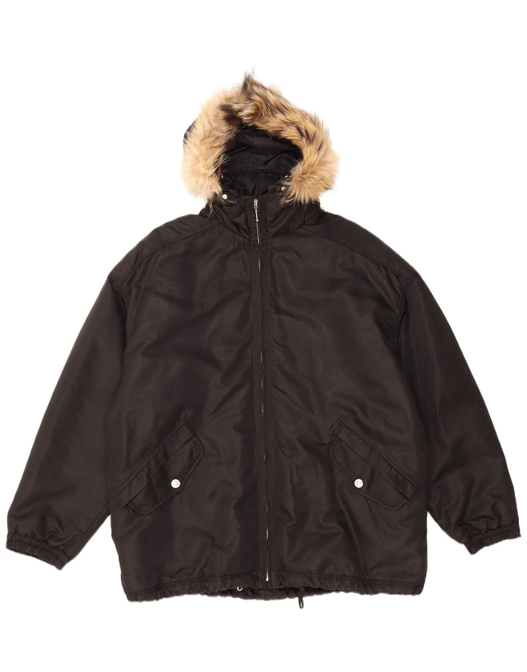 COLMAR Mens Hooded Windbreaker Jacket UK 42 XL Black Polyamide