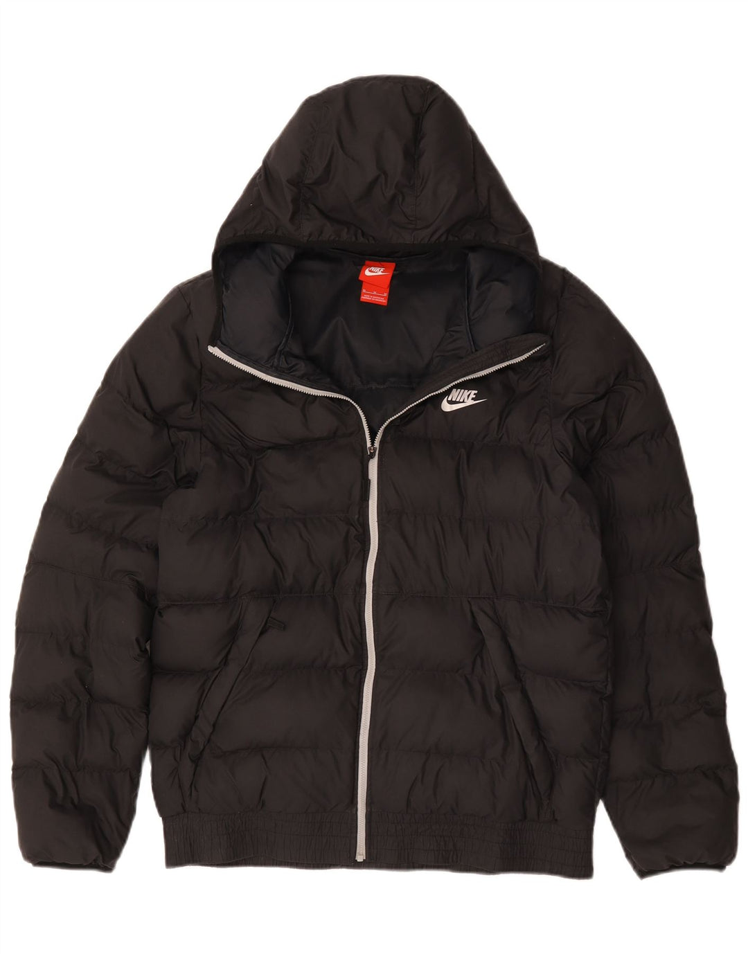 Nike Mens Hooded Padded Jacket UK 38 Medium Black
