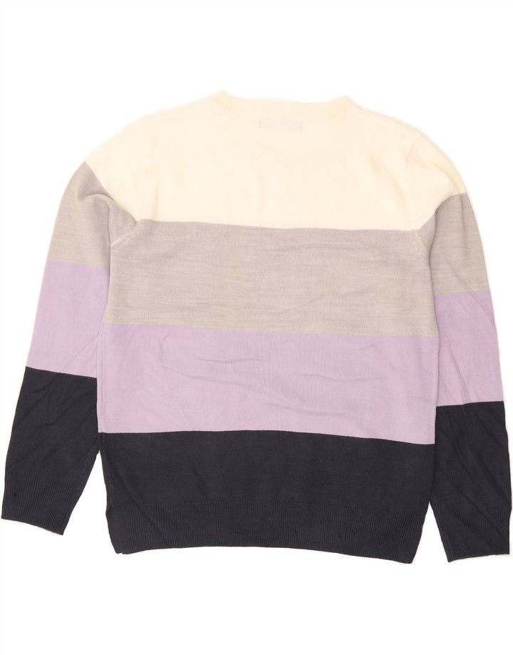 MARKS & SPENCER Womens Crew Neck Jumper Sweater UK 12 Medium  Navy Blue Vintage Marks & Spencer and Second-Hand Marks & Spencer from Messina Hembry 