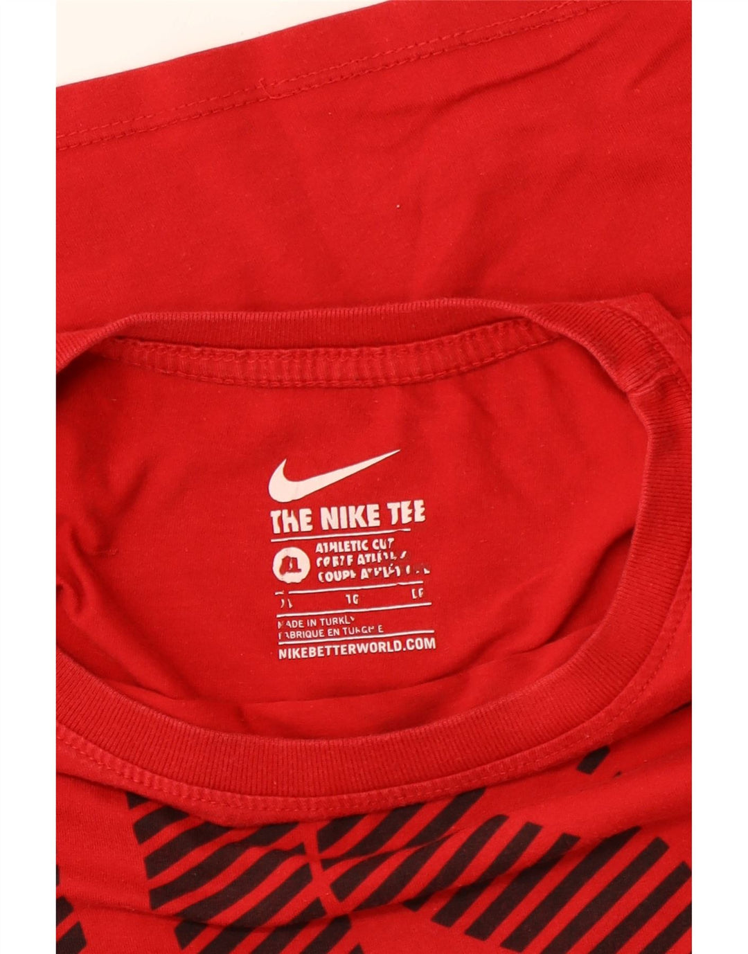 NIKE Mens Athletic Cut Graphic T-Shirt Top XL Red