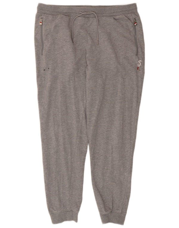 Fila Mens Tracksuit Trousers Joggers 2XL Grey Flecked Cotton
