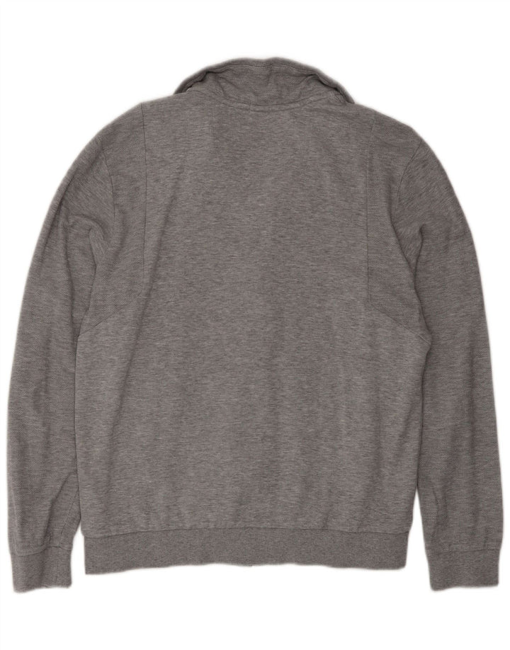 Hugo Boss Mens Tracksuit Top Jacket Medium Grey Cotton