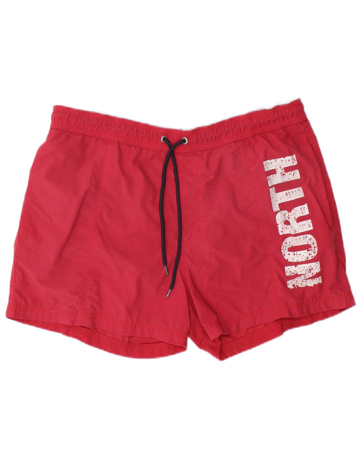 North Sails Mens Graphic Swimming Shorts Medium  Pink Polyamide