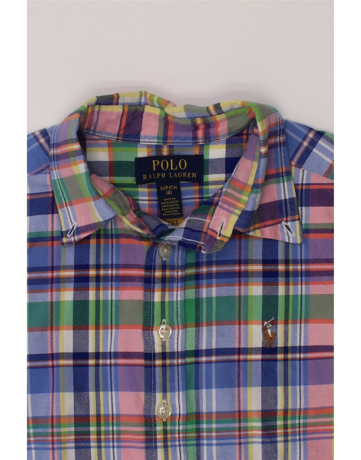 POLO RALPH LAUREN Boys Shirt 7-8 Years Small Multicoloured Plaid